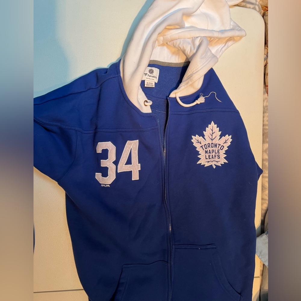 Auston Matthews zip up hoodie